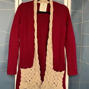 ANTHROPOLOGIE Red Sweater (Size S)